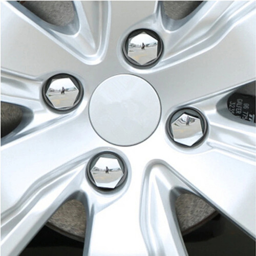 Embellecedor Cromado Para Tornillo De Rueda Auto Peugeot Etc