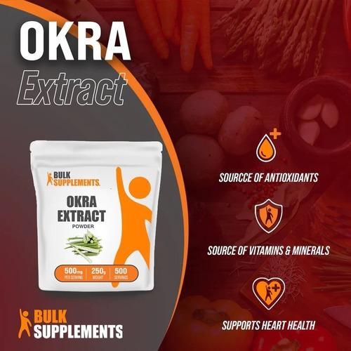 Bulk Supplements | Okra Extract | 250g | 500 Services