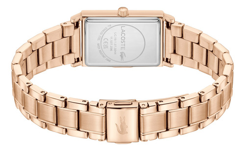 Lacoste Reloj Mujer Catherine 2001405 20.7mm Dorado Fondo Violeta Oscuro