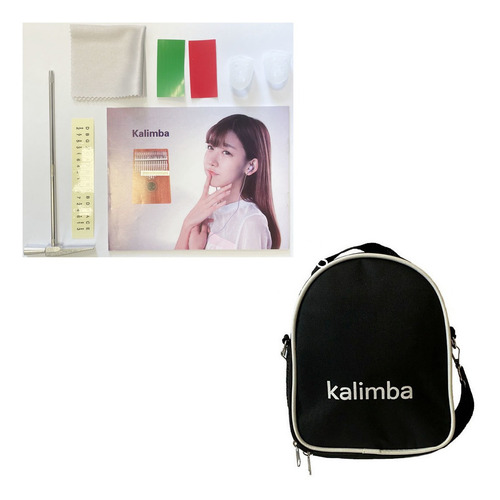 Imagem 4 de 4 de Kalimba Seven 17 Notas Skl-107 N C/ Bag