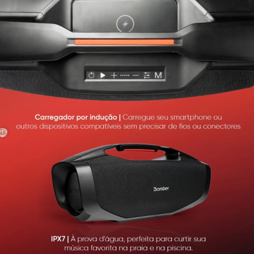Caixa De Som Bluetooth Portátil Bomber Bomberbox Pro 4