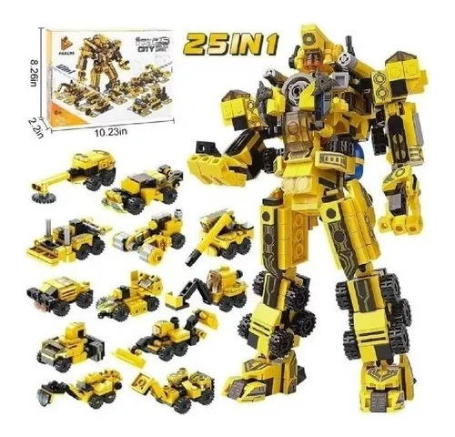 Robot Transformer Bumblebe 12 En 1 Bloques Compatibles Lego