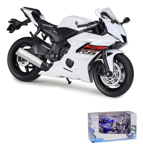 2020 Yamaha Yzf R6 Miniatura Metal Moto Carreras 1/12