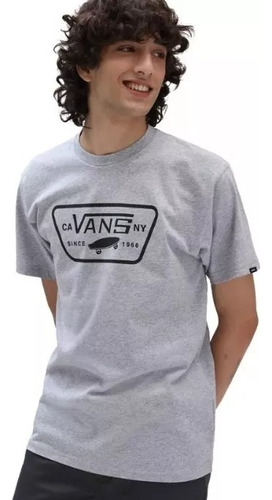 Remera Manga Corta Vans Full Patch Hombre Blanca