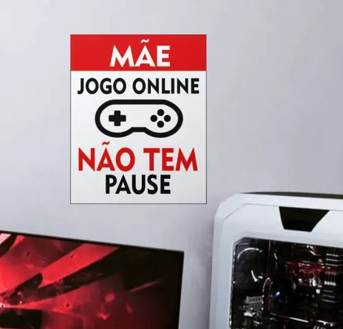 Jogo de Placa Decorativa com 3 peças - Mãe, jogo ON LINE não tem PAUSE