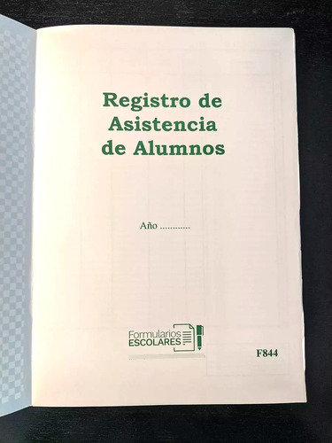 Registro De Asistencia De Los Alumnos Para 40 Alum. F844/40