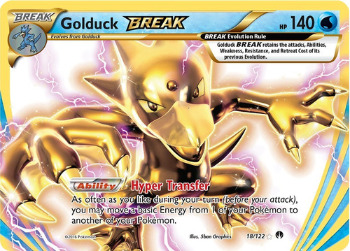 Cartas Pokemon Golduck Break 18/122 Xy Breakpoint Bkp