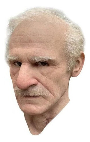 Máscara De Hombre Viejo Látex 3d Realista De Halloween 2023