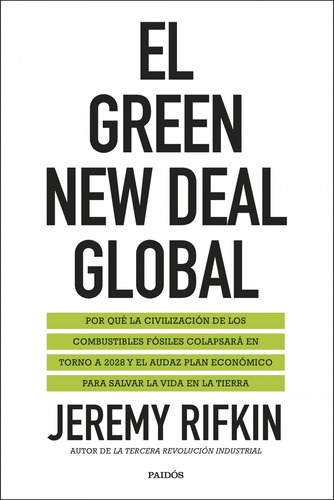 Libro El Green New Deal Global - Rifkin, Jeremy