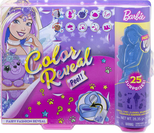 Set De Muñecas Barbie Color Reveal Peel Fairy
