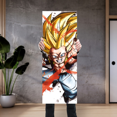 Imagen 3 de 8 de Cuadro Grande De Anime Gotenks Super Saiyan 3 - Animeras