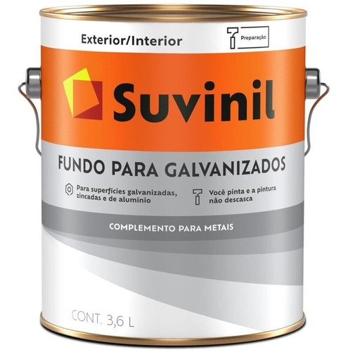 Fundo Para Galvanizados 3,6 Litros Suvinil -