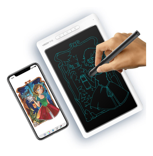 Tableta De Dibujo Digital Blanca Vson Tableta Gráfica Inteli