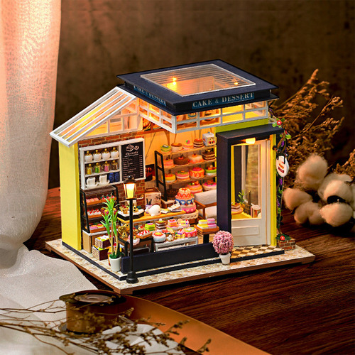 Kit De Casa De Muñecas En Miniatura Para Bricolaje Con Muebl