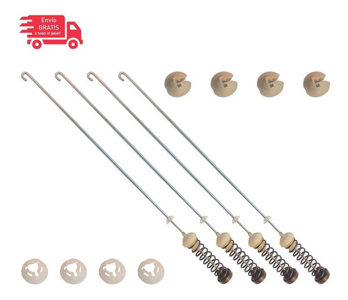 Kit Suspensión Amortiguador Lavadora Whirlpool W10780048 60 Cm