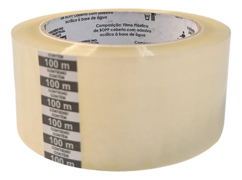 Kit 80 Fita Adesiva 45mm X 100m Transparente - Durex Largo