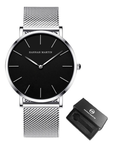 Reloj Simple Ultrafino De Acero Inoxidable Hannah Martin