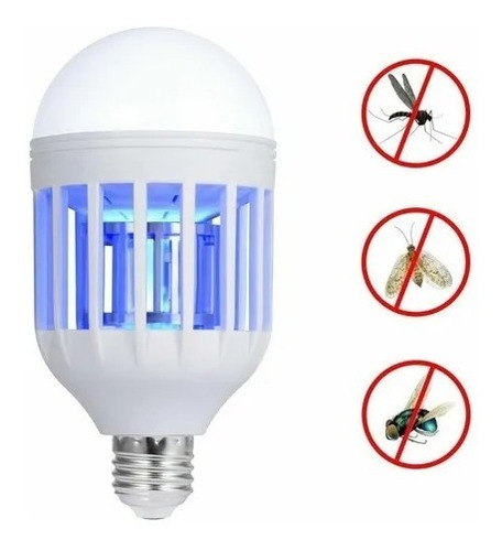 Lampara Led 15w Mata Moscas Mosquitos Insectos Muy Efectivo