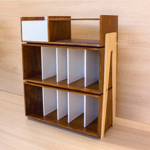 Mueble Rack Vinilos Vintage Iii