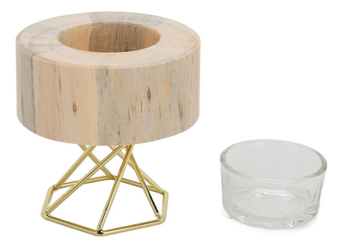 Candelabro De Madera, Soporte Decorativo Para Velas
