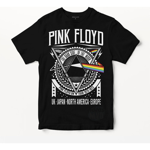 Remera Pink Floyd Dark Side Of The Moon (negra:) Ideas Mvd