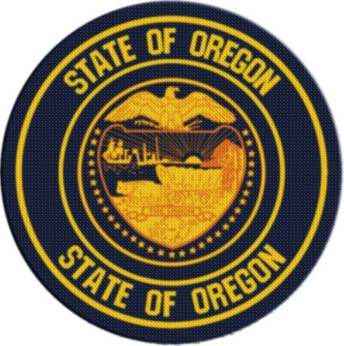 Parche Escudo Circular Estados Unidos Oregon