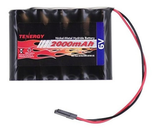 Tenergy 2000mah 6v Nimh Batería Recargable Con Hitec Conecto
