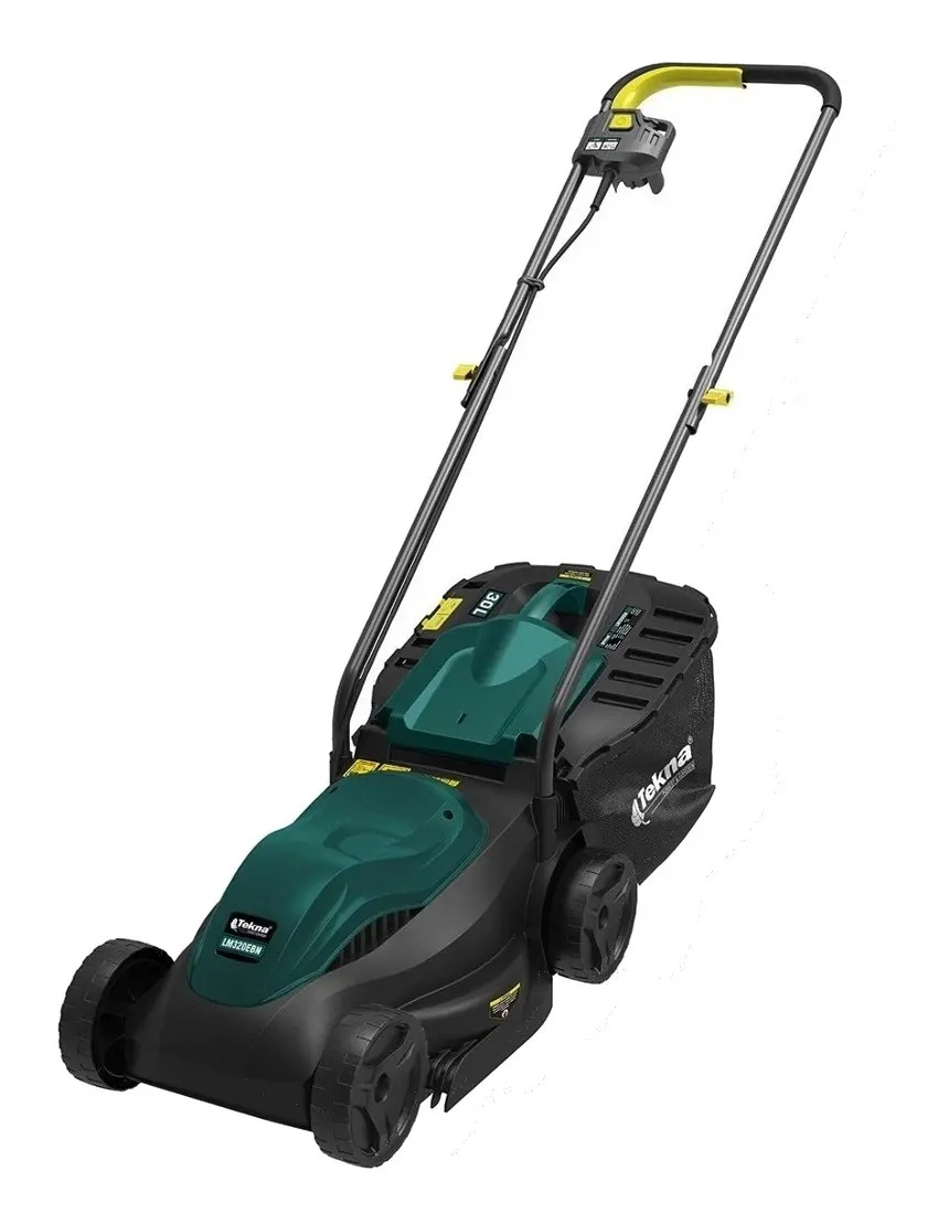 Cortador de grama Tekna LM320EBN 1000W corte 32cm com coletor eficiente resistente