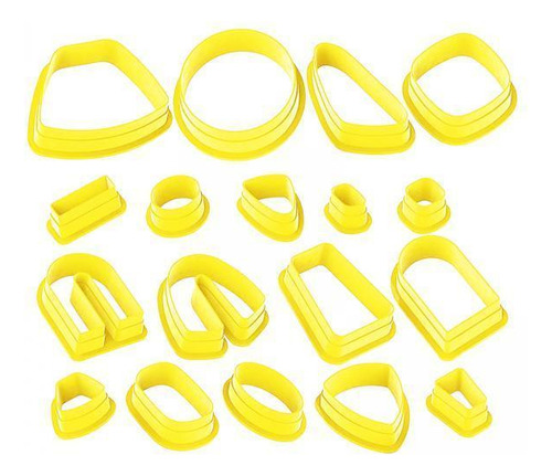 6 X 18 Piezas De C-amarillo 20x11x2.5cm C-amarillo