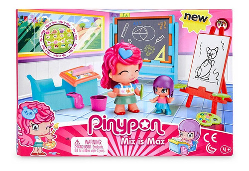 Pinypon Set Clase De Arte 2 Figuras Y Accesorios Educando 