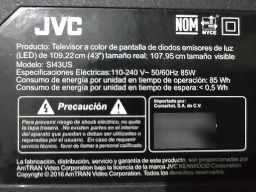 Tarjeta De Vídeo Jvc Si43us 