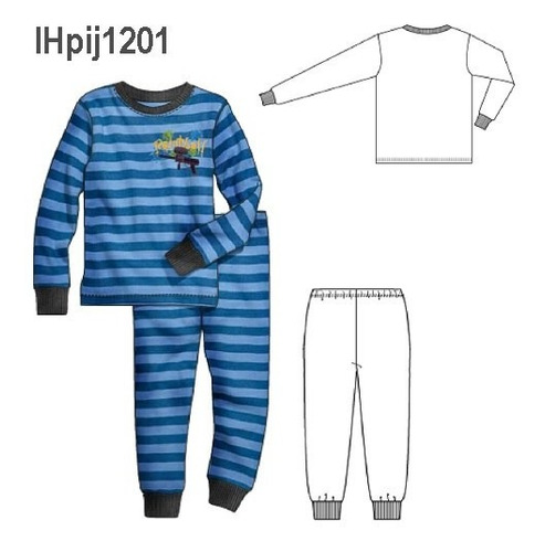 Molde, Patrón Pijama Puños Niños