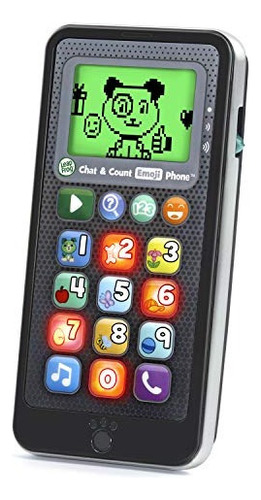Teléfono Emoji Leapfrog Chat And Count, Negro [u]