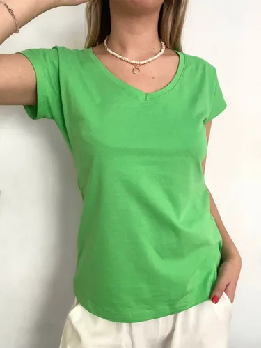 Remeras basicas escote en v mujer new arrivals
