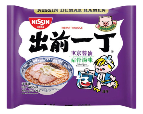 Ramen Sabor Panceta Y Huevo X100gr Nissin