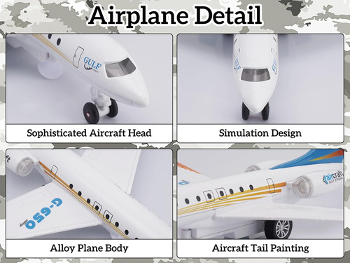 Avión De Juguete Single Airlines Die-cast G650 Modelo Avi...