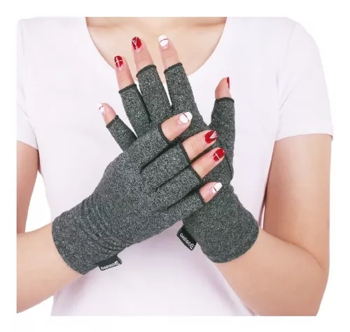 Los guantes de compresión DISUPPO para artritis alivian el dolor de la  artritis reumatoide, el RSI, el túnel carpiano, guantes de mano sin dedos  para escribir en el ordenador y el trabajo