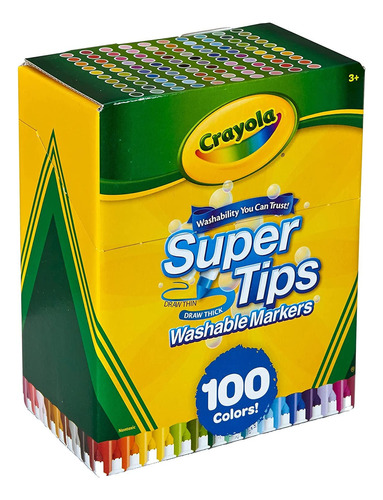 Lápices Crayola Súper Tips 100 Colores