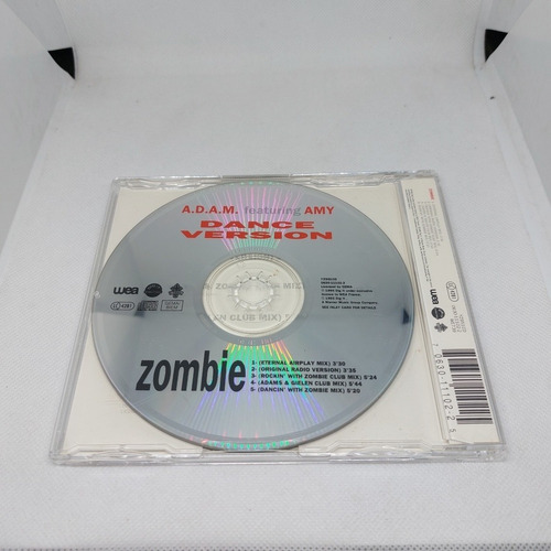 Cd A.d.a.m. Feat Amy - Zombie ( Dance Version ) - Wea (1995)
