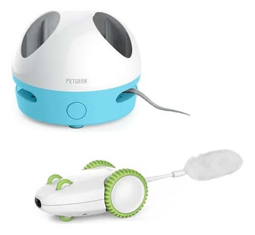 Interactive Cat Toy, Cat Toys With Squeaky Mouse & Rechargea