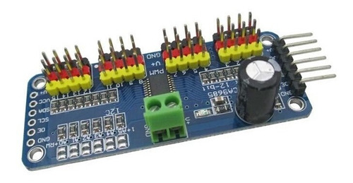 Servo Controlador 16 Canales I2c 12 Bit Pca9685 Arduino