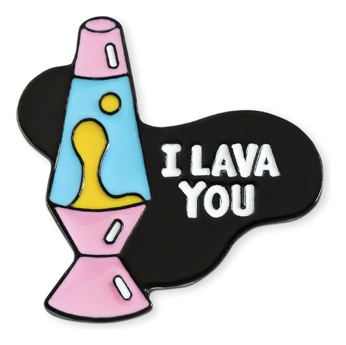 Evolvefish I Lava You Lava Lamp Lapel Pin - [1 1/8  De Altur