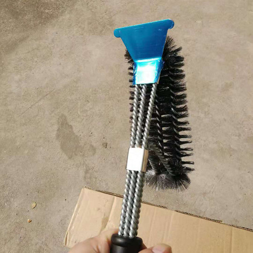 Cepillo De Limpieza De Espátula De Red De Barbacoa