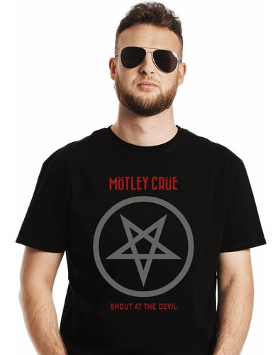 Polera Motley Crue Shout At The Devil Rock Impresión Directa