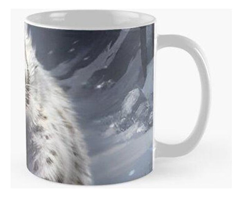 Taza Tigre Dientes De Sable Blanco - Animal Legendario Calid