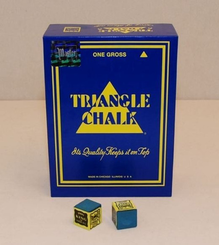 Imagen 3 de 4 de Docena De Tizas Taco De Billlar (cosmeticos) Triangle Chalk