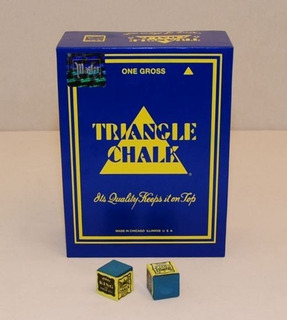 144 unidades Tizas para taco de billar Triangle color verde