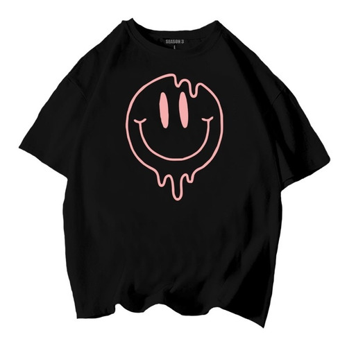 Playera Carita Rosa Oversize Fkttsh Moda Urbana D52