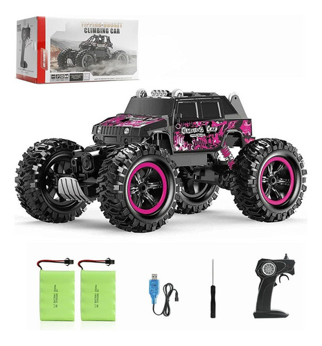 Carro A Control De Remoto , Camión Rc Rosa 4x4 Off-road  Crt