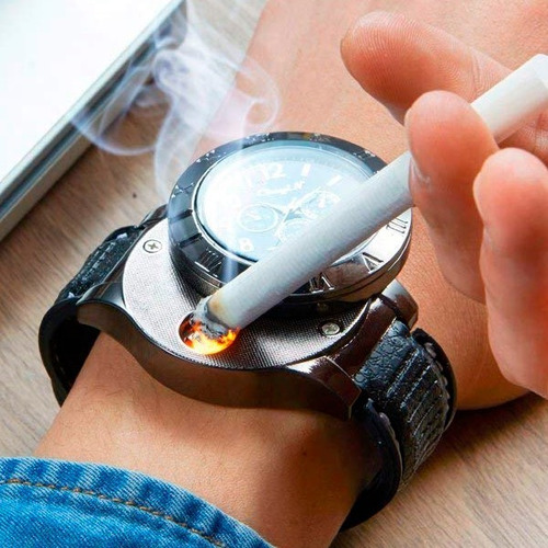 Reloj Encendedor Electronico Recargable Usb Con Sensor